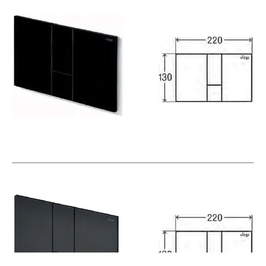 Glass Flush Plate — Vi s i gn for Styl e 24