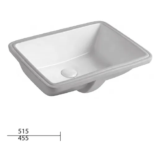 Rectangular Undercounter Washbasin — Recta