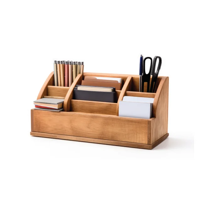 Wooden Desk Organizer — Office